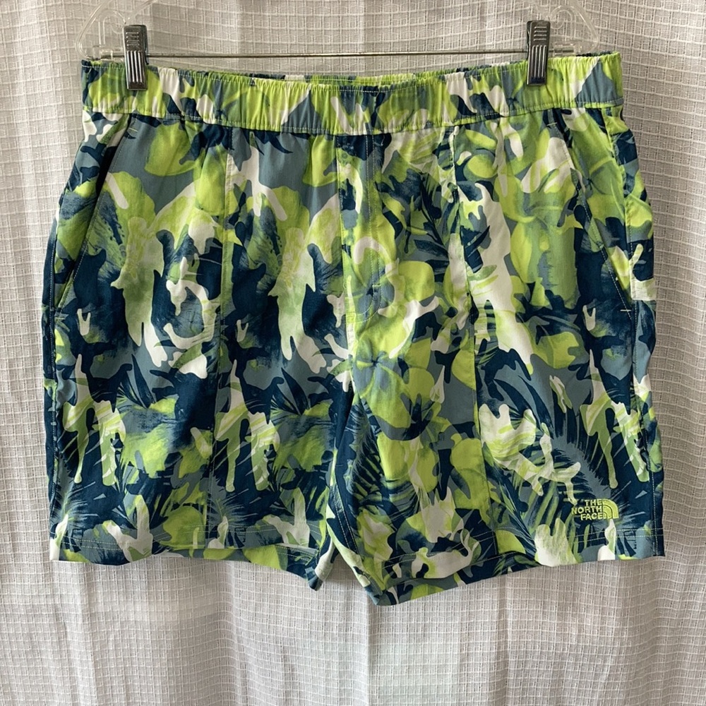 NWT The North Face Green Tropical Men’s Swim Shorts Size Large